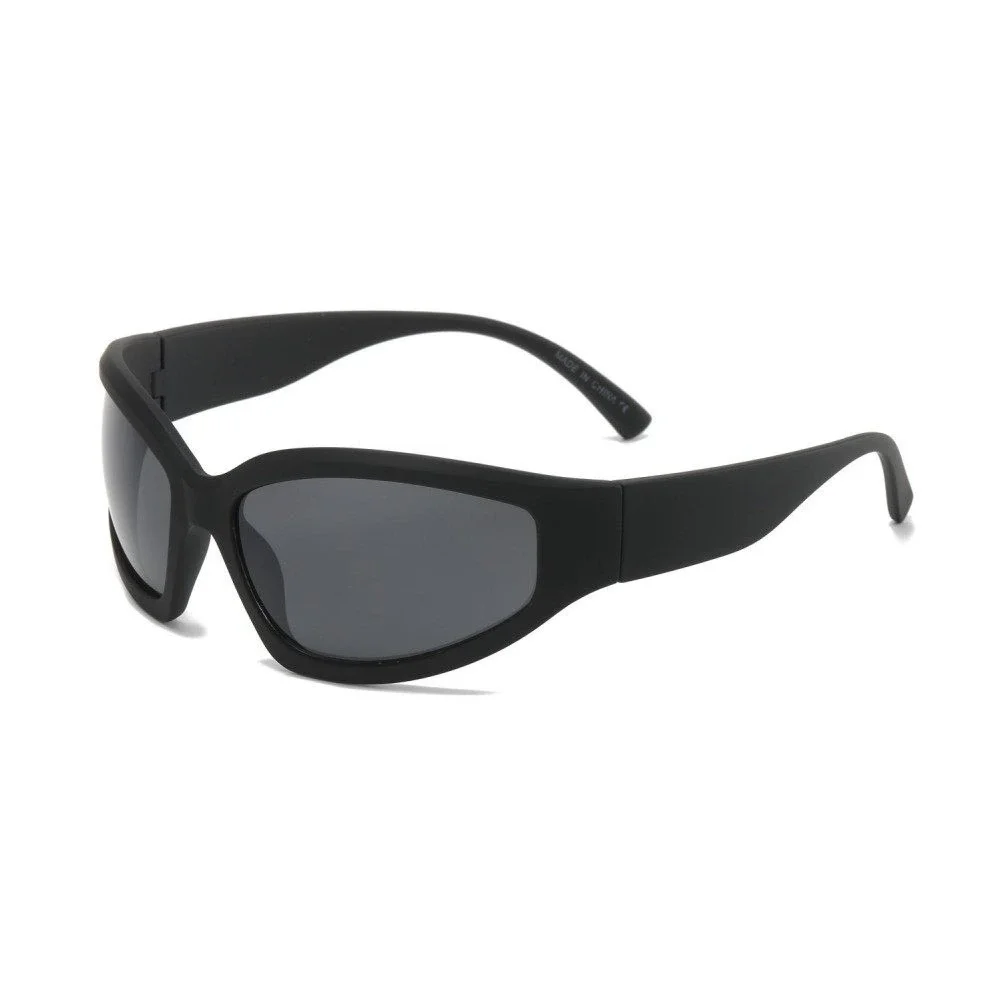 Men Sunglasses Dark Black Lens Hip Hop Rapper Gangster Style Fashion‎ Designer